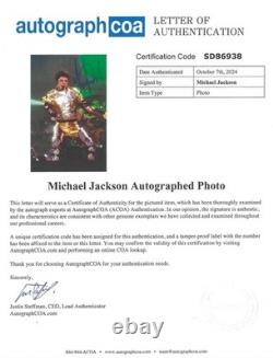 MICHAEL JACKSON signed 8x10 autographed photo / LOA (ACOA)