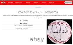 MICHAEL JACKSON signed OMLB baseball King of Pop autograph PSA/DNA certified