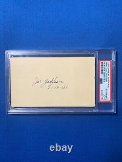 MRS SHOELESS JOE JACKSON Signed autographed postcard card Chicago White Sox PSA