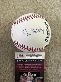 Matt Ethan Jackson Holliday Signed ROMLb Baseball Orioles Autograph JSA COA
