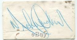 Michael Jackson 1980's Pepsi Business Card, Signed. JSA