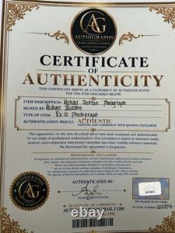 Michael Jackson 8 X 10 Autographed Photo With Coa