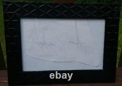 Michael Jackson Authentic Autographed Signed Paper Cut in Frame