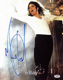 Michael Jackson Authentic Signed 11x14 Photo Autographed PSA/DNA #W00481