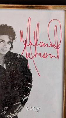 Michael Jackson Autographed 8x10 Photo'Bad' era Original 1987 Signed