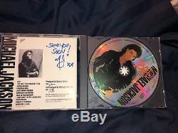 Michael Jackson Autographed And Muti-Inscribed BAD CD! LOA! Rare
