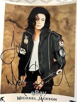 Michael Jackson Autographed Color Publicity Photo MJJ Productions 1991
