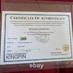 Michael Jackson Autographed Jacket Photo Thriller Superstar with COA