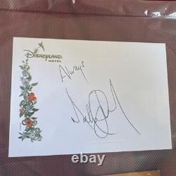 Michael Jackson Autographed Memorabilia