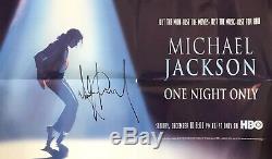 Michael Jackson Autographed One Night Only Poster