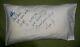 Michael Jackson Autographed Pillow Case RARE message thrown from hotel window