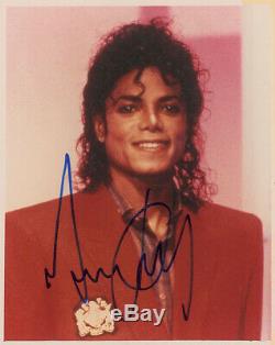 Michael Jackson Autographed Signed Photo Beckett Certified
