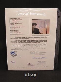 Michael Jackson Autographed Signed Promo 8x10 Photo Jsa Full Letter Rare Al2