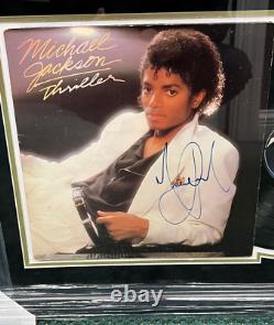 Michael Jackson Autographed Signed Thriller Framed Album Record Jsa Al2