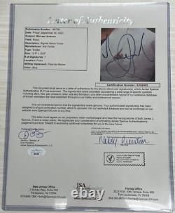 Michael Jackson Autographed Signed Thriller Framed Album Record Jsa Al2