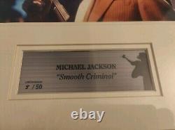 Michael Jackson Autographed Smooth Criminal 8/50