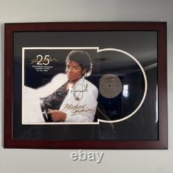 Michael Jackson Autographed Thriller Album Framed With COA See Desc