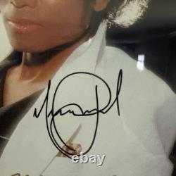 Michael Jackson Autographed Thriller Album Framed With COA See Desc