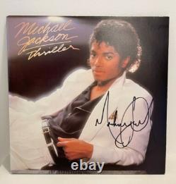 Michael Jackson Autographed Thriller Album Psa Dna And Photo Proof