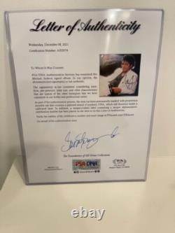 Michael Jackson Autographed Thriller Album Psa Dna And Photo Proof