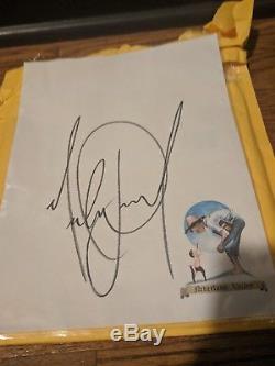 Michael Jackson Autographed in a letter head