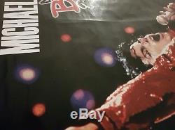Michael Jackson BAD 25 DOCUMENTARY PROMO POSTER smile fedora signature signed lp