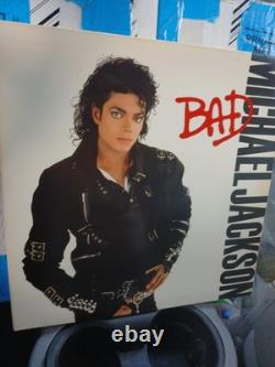Michael Jackson Bad Vinyl LP Record Album signed