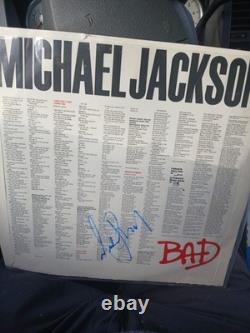Michael Jackson Bad Vinyl Record signed