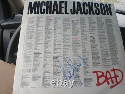 Michael Jackson Bad Vinyl Record signed