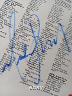 Michael Jackson Bad Vinyl Record signed