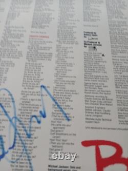 Michael Jackson Bad Vinyl Record signed