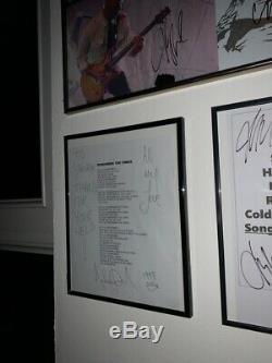 Michael Jackson Dedicated / SIGNED autographed lyrics 8.5 by 11 inch with JSA LOA