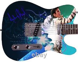 Michael Jackson Facsimile Autographed Signed Graphics Photo Guitar