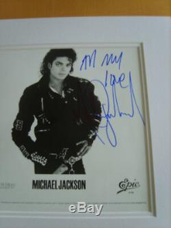 Michael Jackson Genuine signed authentic autograph UACC / AFTAL