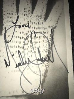 Michael Jackson HAND-SIGNED Autographed Moonwalk Book Page appr 5.8x8.9 withLOA