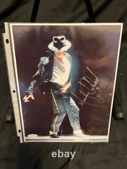 Michael Jackson Hand Signed 8X10 Color Thriller Photo WithCOA-Excellent & Rare