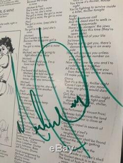 Michael Jackson Hand-Signed Autograph Thriller LP Paper Sleeve, with Record incl