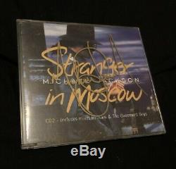 Michael Jackson Hand Signed Autographed Stranger In Moscow CD No Promo