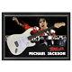 Michael Jackson Hand Signed Framed Full Size Stratocaster Guitar Thriller Bad