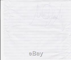 Michael Jackson Hand-Signed Paper Sheet/Cut 21.0 x 18.5 cm (8.3x7.3) AUTOGRAPH