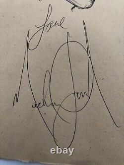 Michael Jackson Hand Signed Sketch Autograph Coa Loa No Promo