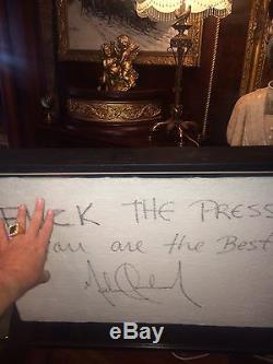 Michael Jackson History Signed Towel Berlin Rare Mj Must Have Piece