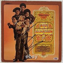 Michael Jackson I Want You Back Signed Autograph Photo Record Album Cove PSA DNA