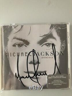 Michael Jackson Invincible Signed Album Virgin Megastore