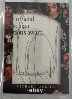 Michael Jackson JSA Authentic Auto Autograph Custom Cut 1/1 Thriller Monkey