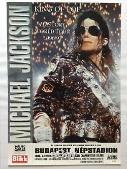 Michael Jackson MEGA RARE Signed Limited Edition HIStory Tour Poster OFFICIAL