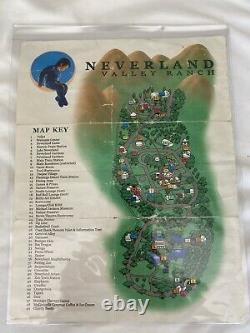 Michael Jackson Map Orginal Neverland Valley Ranch Fedora Signed