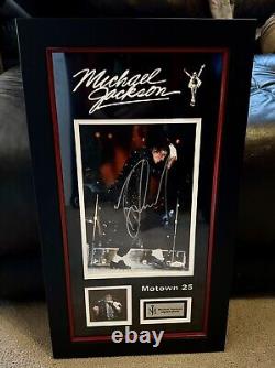 Michael Jackson Motown 25 Signed Framed Picture COA