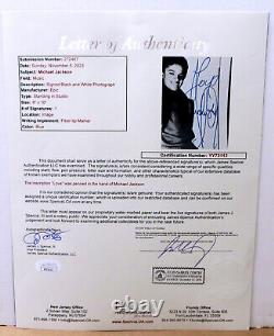 Michael Jackson Official Epic Records SIGNED Publicity Photo JSA Certification