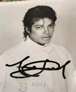 Michael Jackson Official Epic Records SIGNED Publicity Photo Rare Autograph